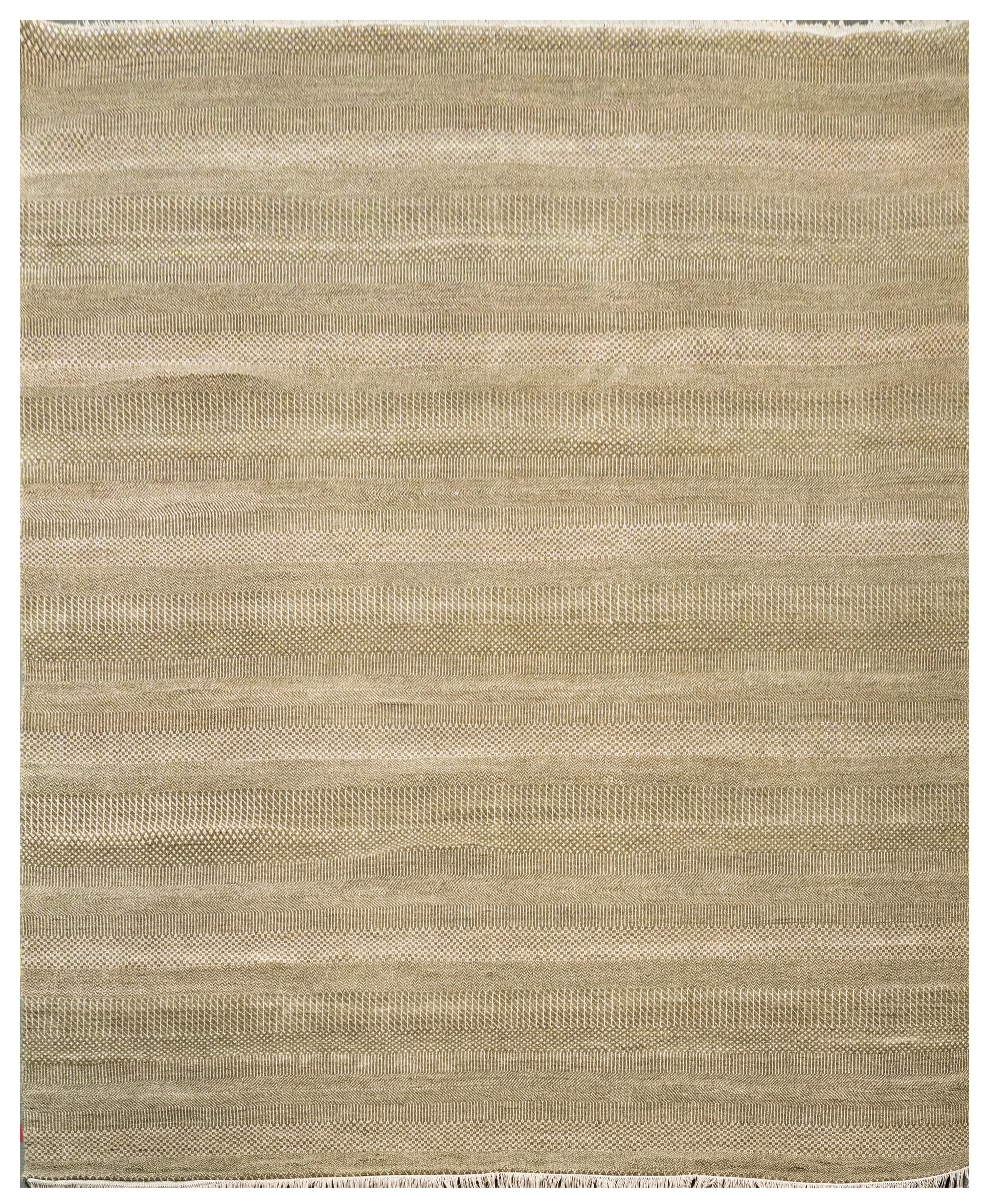 Handknotted Carpet, DIA - 1519 MCN, Green & Ivory
